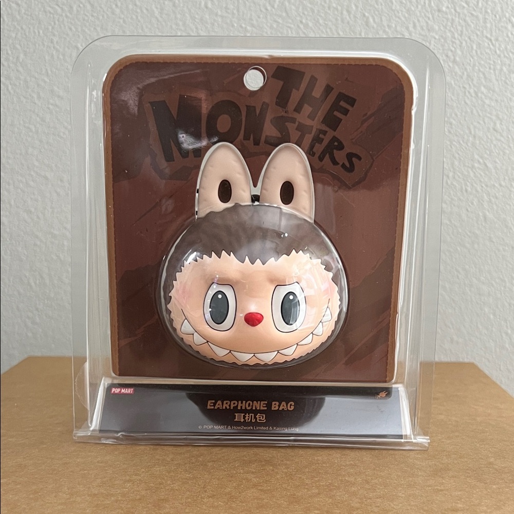 LABUBU Originals-Brown Silicone Earphone Bag